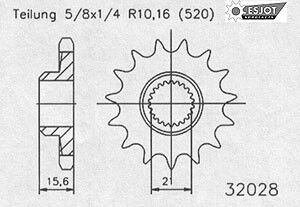 Regina Kettenkit Kit Yamaha XT600E ´90-03/Ténéré ´89-90
