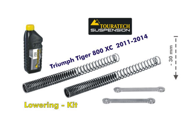 Tieferlegung um 30mm Triumph Tiger 800 XC 2011-2014 *Austauschfeder und Umlenkhebel*