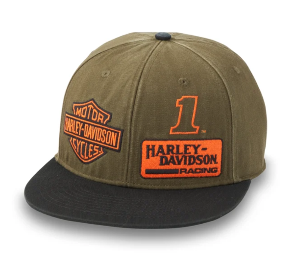 Harley Davidson The Grid Fitted Cap Grün