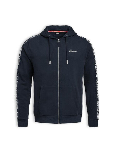 BMW Herren Zip-Hoodie Make Life a Ride Nachtblau