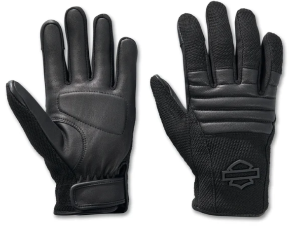 Harley Davidson Dyna Knit Leder-Motorradhandschuhe für Damen