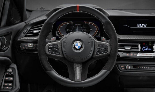 BMW M Performance 5er 7er Xer Lenkrad Abdeckung Leder/Carbon