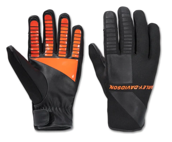 Harley Davidson Herren Waterproof Dyna Knit Mixed Media Handschuhe