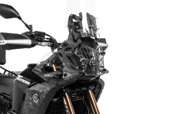Scheinwerferschutz schwarz mit Schnellverschluss für Yamaha Tenere 700 World Raid *OFFROAD USE ONLY*