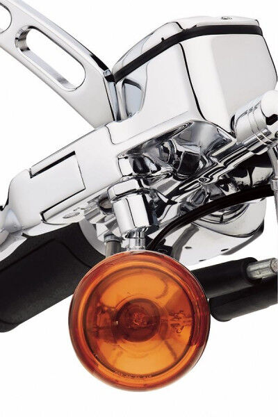 Harley Davidson Schwenkbefestigungen für Blinker vorn - Chrom 68185-00
