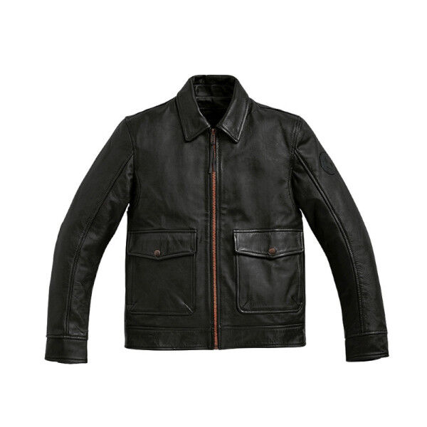 BMW Klassische Lederjacke Engineer Herren Schwarz