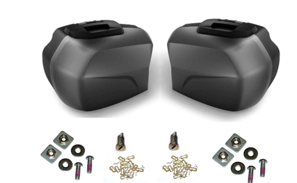 BMW R1200R/RS R1250R/RS Tourenkoffer Set Dunkelgrau