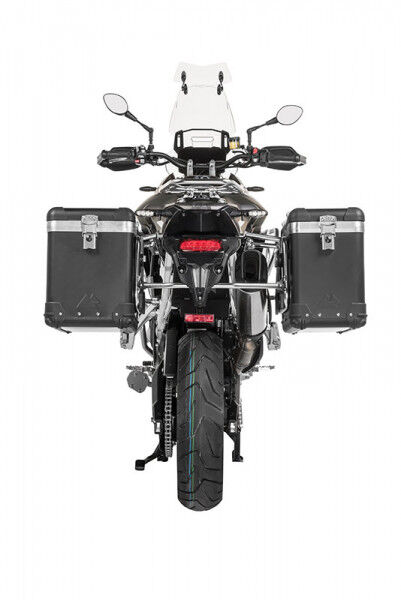 ZEGA Pro Koffersystem And-Black 38/45 Liter mit Edelstahlträger für Triumph Tiger 900