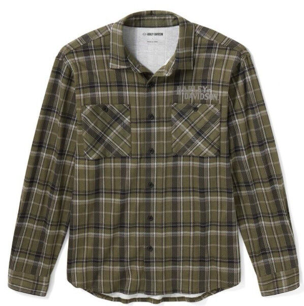 Harley Davidson H-D American Classic Plaid Jersey Button-Up für Herren