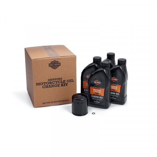 Harley-Davidson Ölwechsel Kit 4er H-D Motorradöl + schwarzer Filter + O-Ring 62600088