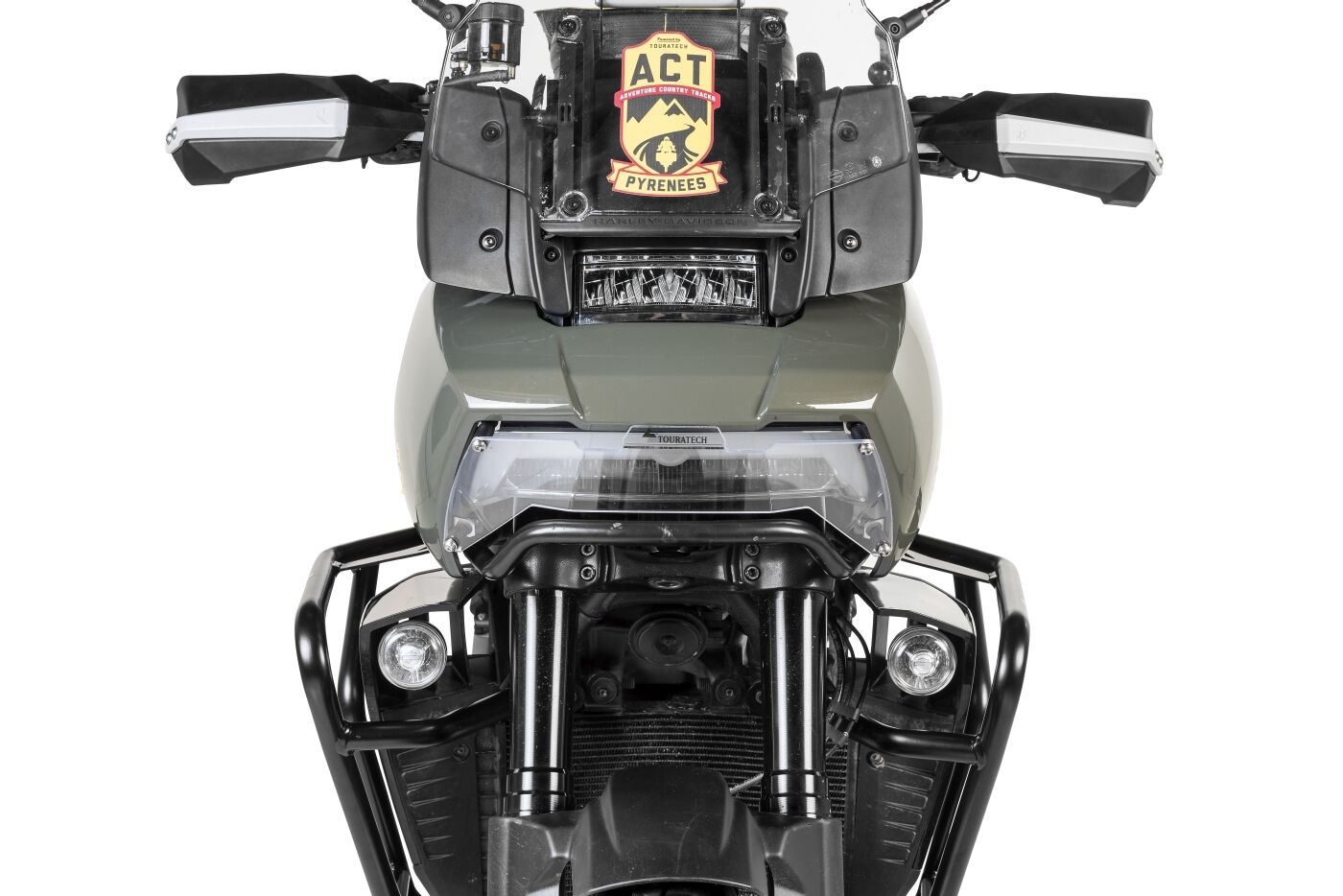 Scheinwerferschutz Makrolon, mit Schnellverschluss für Harley-Davidson ...