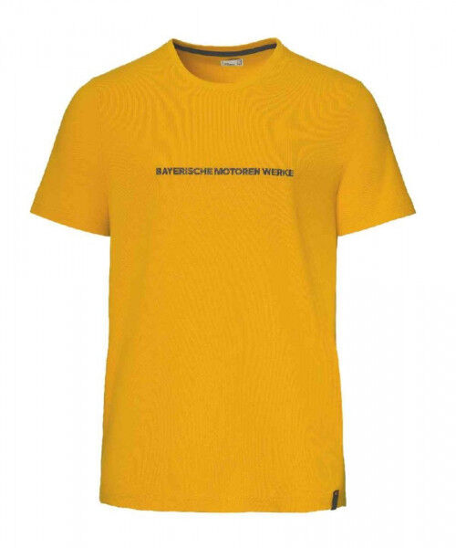 BMW Motorrad T-Shirt Schriftzug für Herren in Gelb