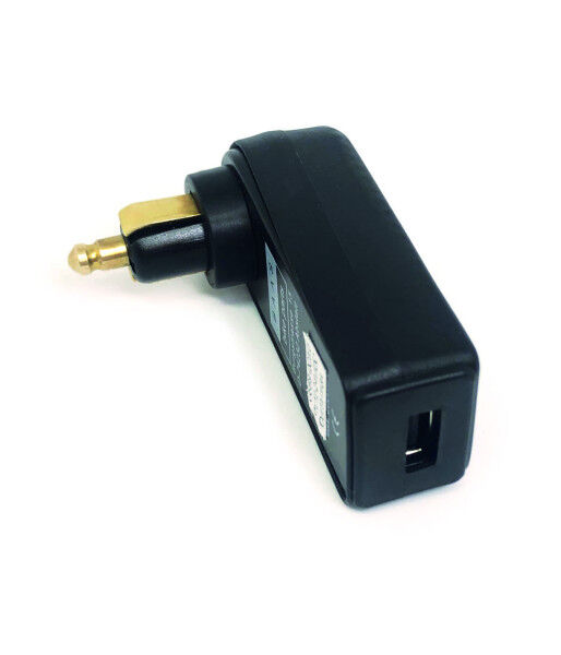 Rechtwinkliger USB-A Ladestecker für DIN Steckdose Quick Charge, 3 Amp