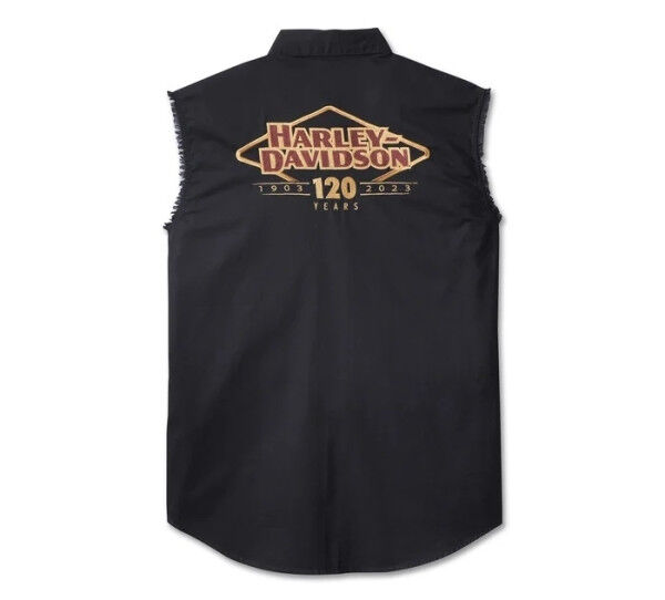 JACKETHUB Passing Link Leder-Bikerweste Für Herren – Harley-Davidson Style, Road Warrior Look