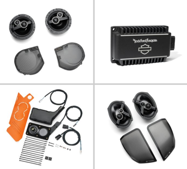 Harley Davidson Audio powered by Rockford Fosgate Stage II+ 4-Lautsprecher-Paket