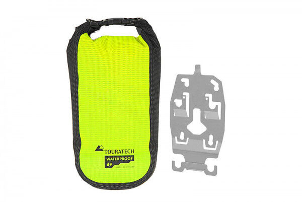ZEGA Evo Zubehörhalter mit Touratech Waterproof Zusatztasche High Visibility, Größe L