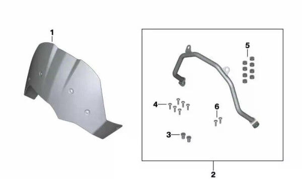 BMW Motorrad F800GS Satz Windschildhalter