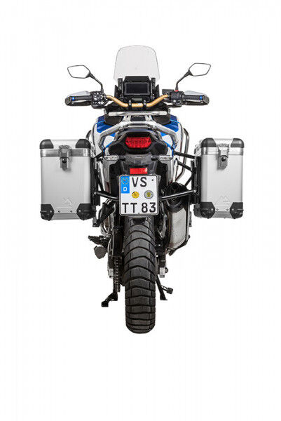 ZEGA Pro Koffersystem And-S 31/38 Liter mit Edelstahlträger schwarz für Honda CRF1100L Adventure Spo