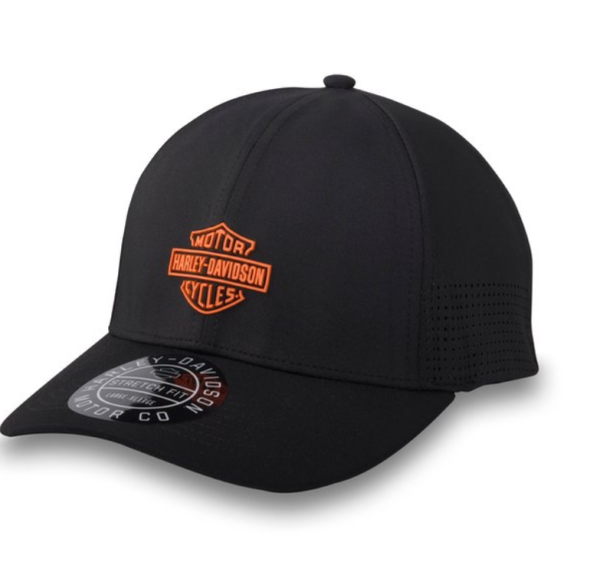 Harley Davidson Bar & Shield Performance Stretch-Fit Cap