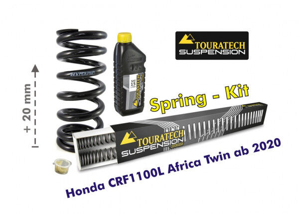 Austauschfedern progressiv vorn und hinten für Honda CRF1100L Africa Twin ab 2020 +20mm Sitzhöhe / O