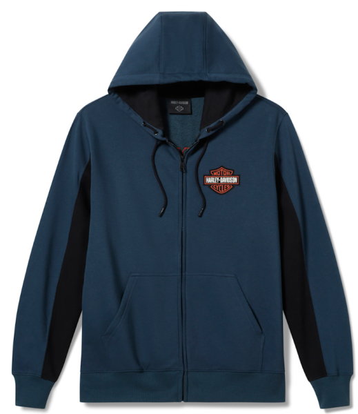 Harley Davidson Essential Full Zip Hoodie - Colorblock