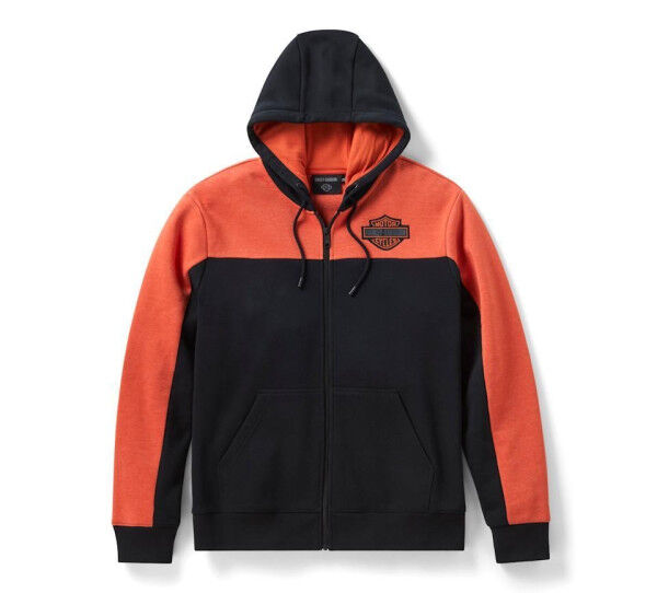 Harley Davidson Essential Color Blocked Full Zip Hoodie für Herren