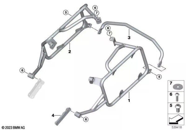 BMW Motorrad F900GS Kofferhalter Rechts