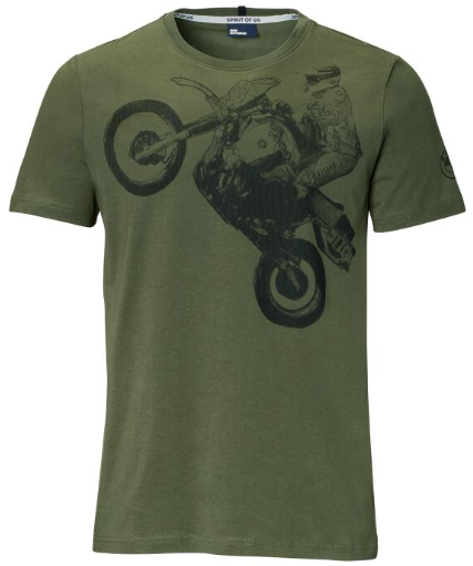 Motorrad T-Shirt Jump olive | BMW