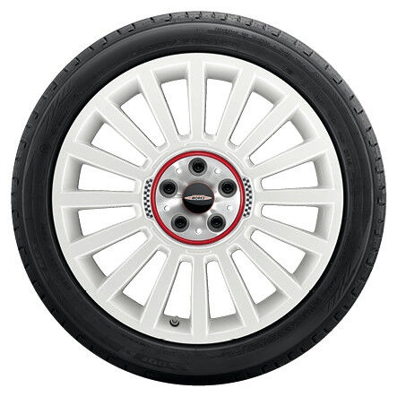 MINI Kompletträder JCW Rallye Spoke Aspen White Uni glänzend, glanzgedreht, Flow Formin JCW 536