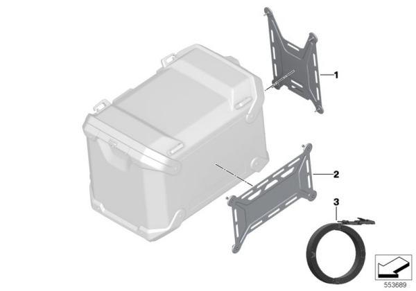 BMW Motorrad Universalhalter seitlich R1300GS/Adv.