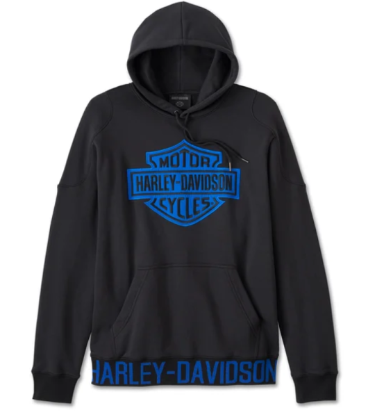 Harley Davidson Start Your Engines Bar&Shield Hoodie Herren Schwarz