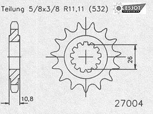 Regina Kettenkit Kit Yamaha XJR 1200 ´95-98/1300 99-