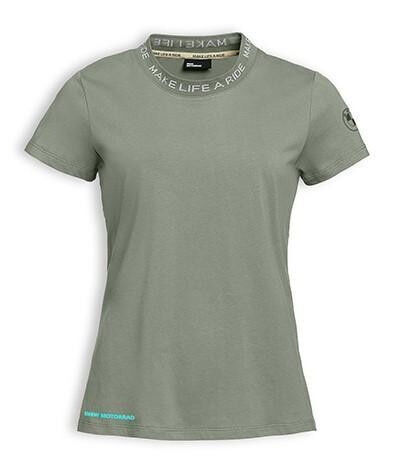 BMW Damen T-Shirt Make Life a Ride Khaki