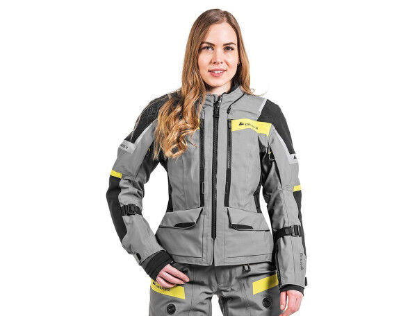 Touratech Compañero Rambler Damen Motorrad Jacke Grau