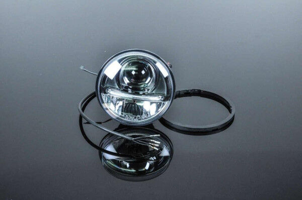 CSC LIGHT BOMB 5,5" BI-LED Scheinwerfer Schwarz Chrom Harley-Davidson Sportster
