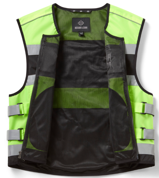 Harley Davidson Men's Hi-Vis Vest - Hi Vis Yellow