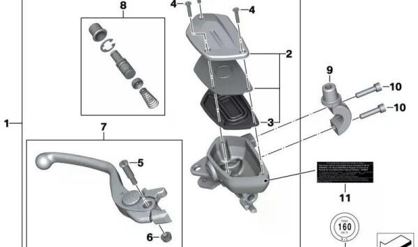 BMW Motorrad Handbremshebel