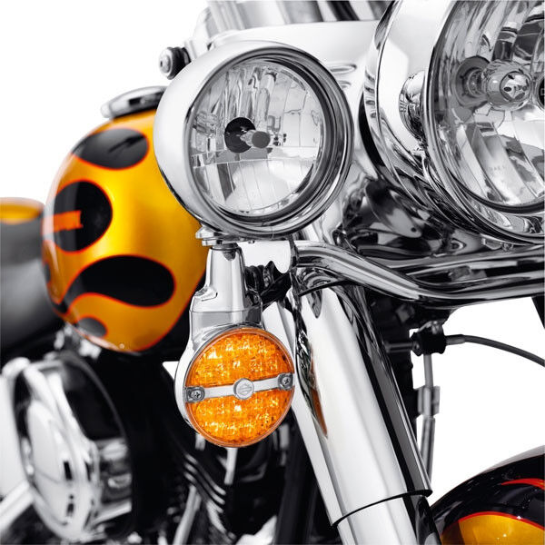 Harley Davidson LED-Blinker mit flachem Glas 67800374