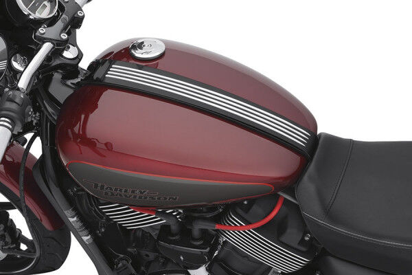 Harley Davidson Tankzierblende - schwarzglänzend, gefräst 61400379