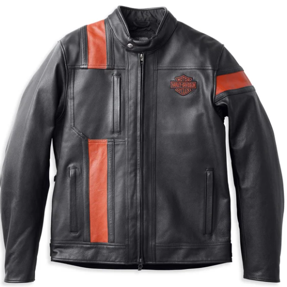 Harley Davidson Hwy-100 Waterproof Leder Jacke für Herren