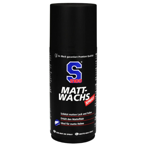 S100 Matt-Wachs Spray Motorradpflege 250ml