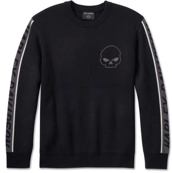 Harley Davidson Willie G Skull Viper Sweater für Herren -schwarz