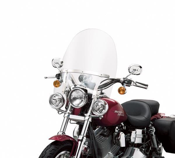 Harley Davidson H-D® Detachables™ Kompakt-Windschutzscheibe für Modelle mit Zusatzbeleuchtung 58865-