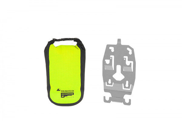 ZEGA Evo Zubehörhalter mit Touratech Waterproof Zusatztasche High Visibility, Größe S