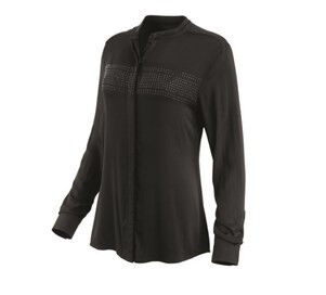 Harley-Davidson Damen Langarmshirt mit Strasssteinen Schwarz 96366-19VW