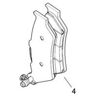 Harley Davidson H-D® Bremsbeläge der Serienausstattung 41300072 Harley Davidson H-D® Bremsbeläge der Serienausstattung 41300072