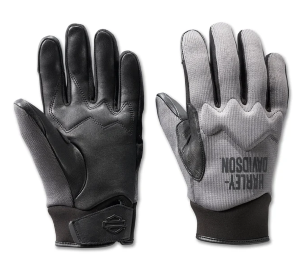 Harley Davidson Herren Dyna Knit Mesh-Handschuhe Cool Grey