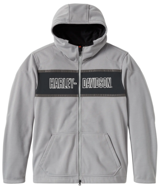 Harley Davidson Riding Hoodie Trenton Deflector 2.0 grau/schwarz