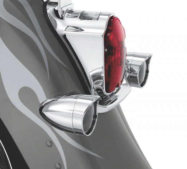 Harley Davidson Bullet Blinker-Zierringe Hinten 69759-05