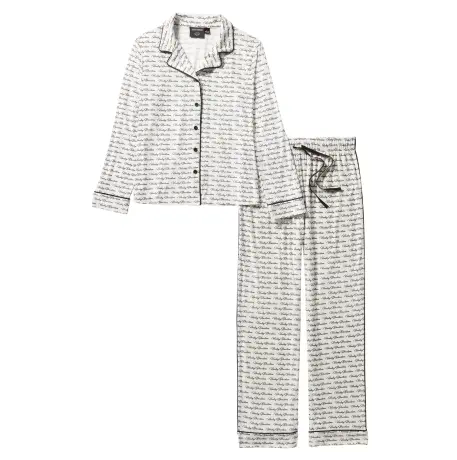 Harley Davidson Schlafanzug Set Button Front Damen